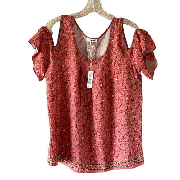 NEW Max Studio Cold Shoulder Shirt - Picture 1 of 5